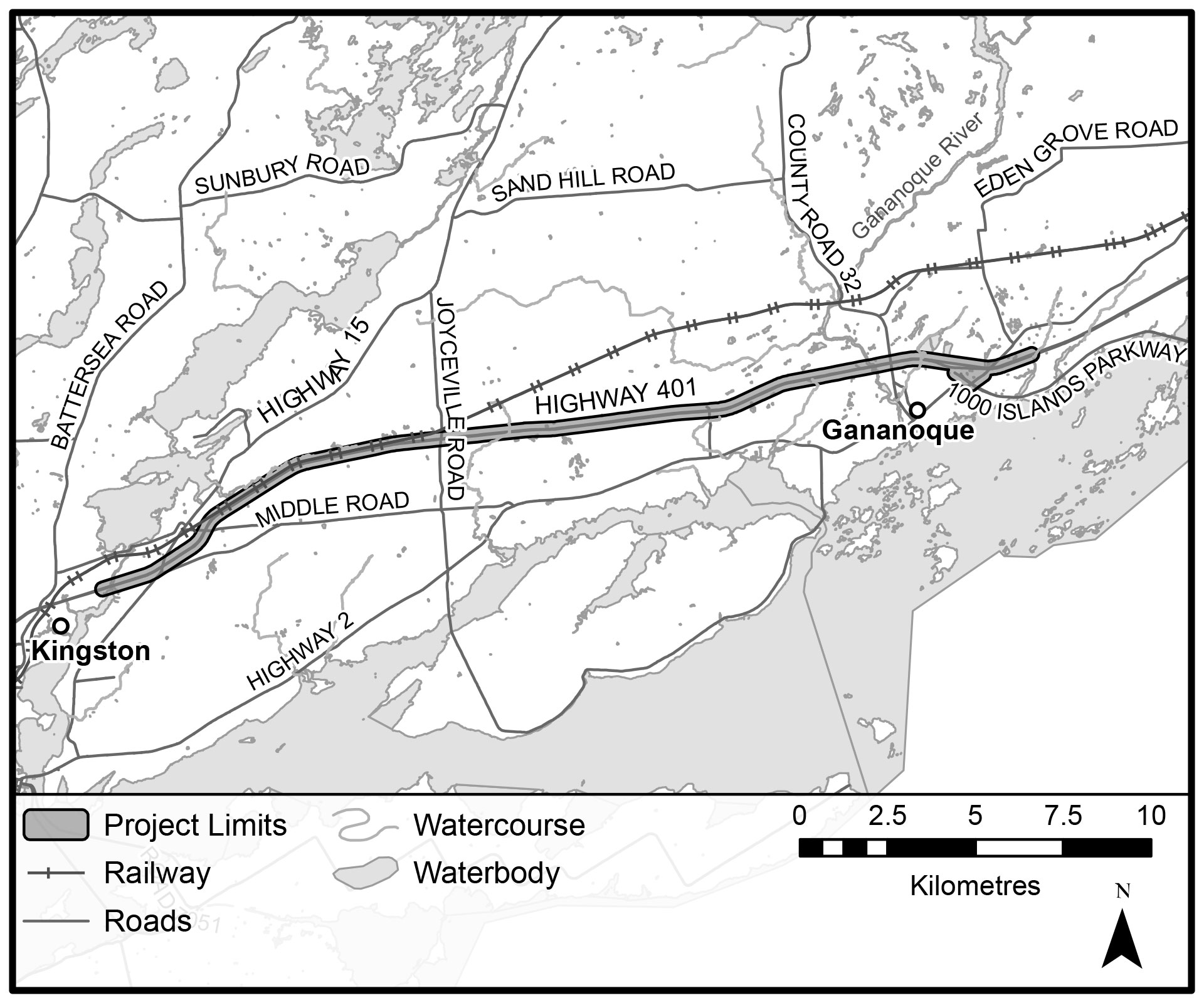 StudyArea_Hwy15toHwy2_v3 Study Area Hwy 15 to Hwy2